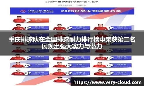 重庆排球队在全国排球耐力排行榜中荣获第二名展现出强大实力与潜力